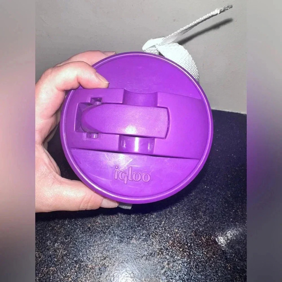 Vintage - Teal/Purple 1qt Igloo Jug Cooler  w/Flip Spout & Shoulder Strap - USA - Picture 3 of 4